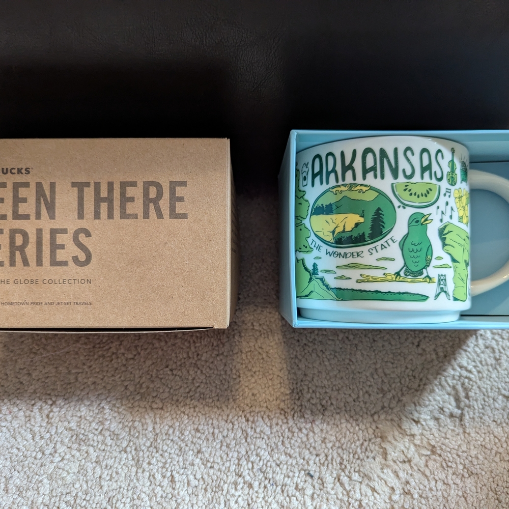 Starbucks 'Arkansas' State Collector Mug - Green & White